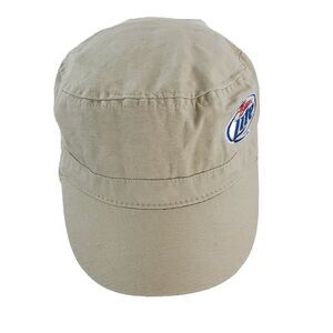 Tan Cap with Embroidered Logo